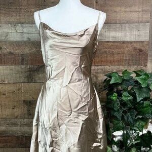 Women's Size 6 Medium Shein Taupe Slip Dress NWOT